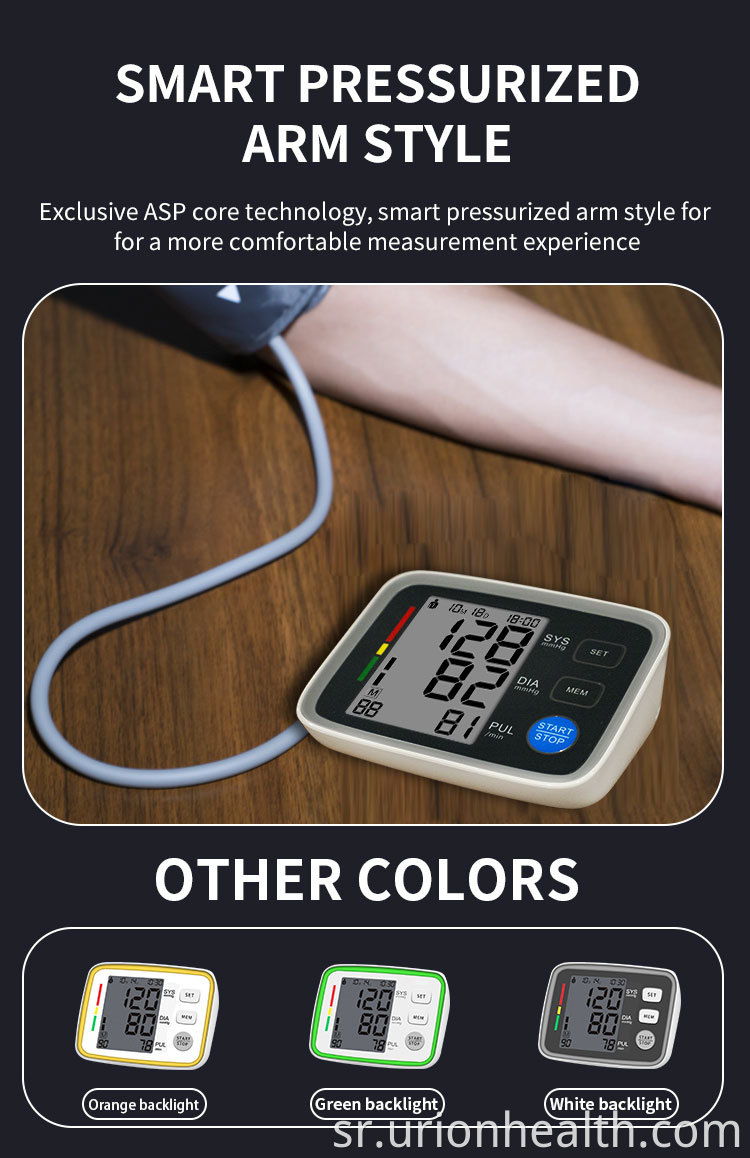 CE FDA Approved Rechargeable Blood Monitor Pressure